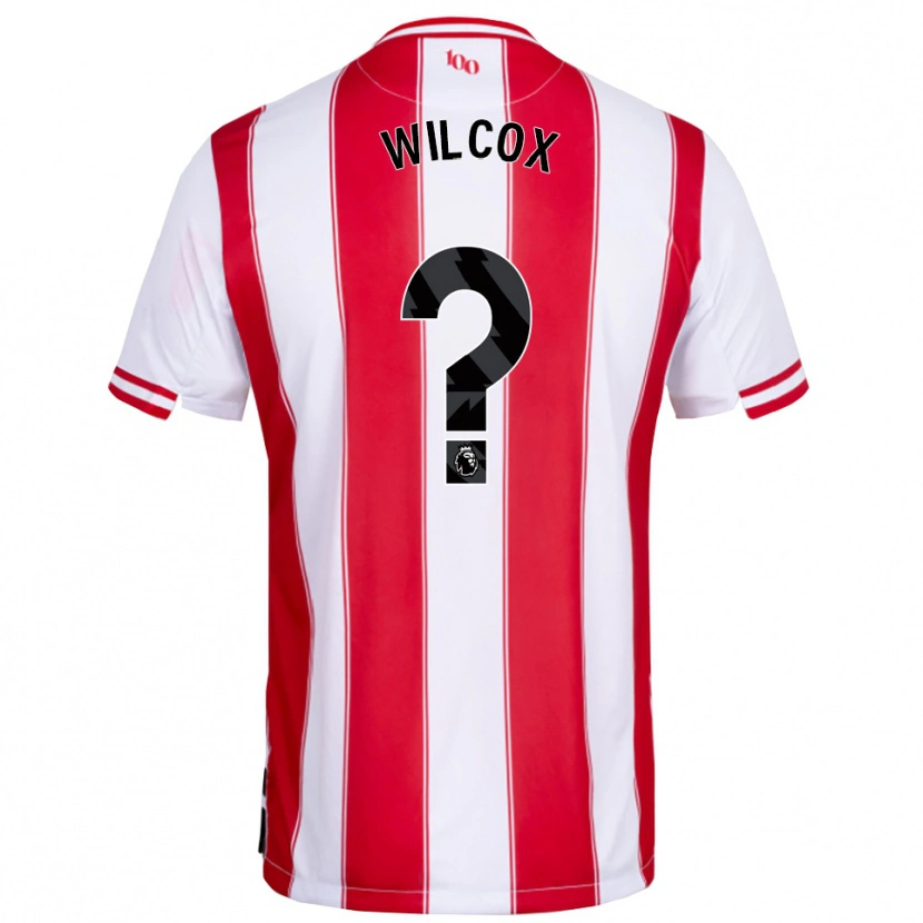 Danxen Hombre Camiseta Max Wilcox #0 Rojo Blanco 1ª Equipación 2025/26 La Camisa México