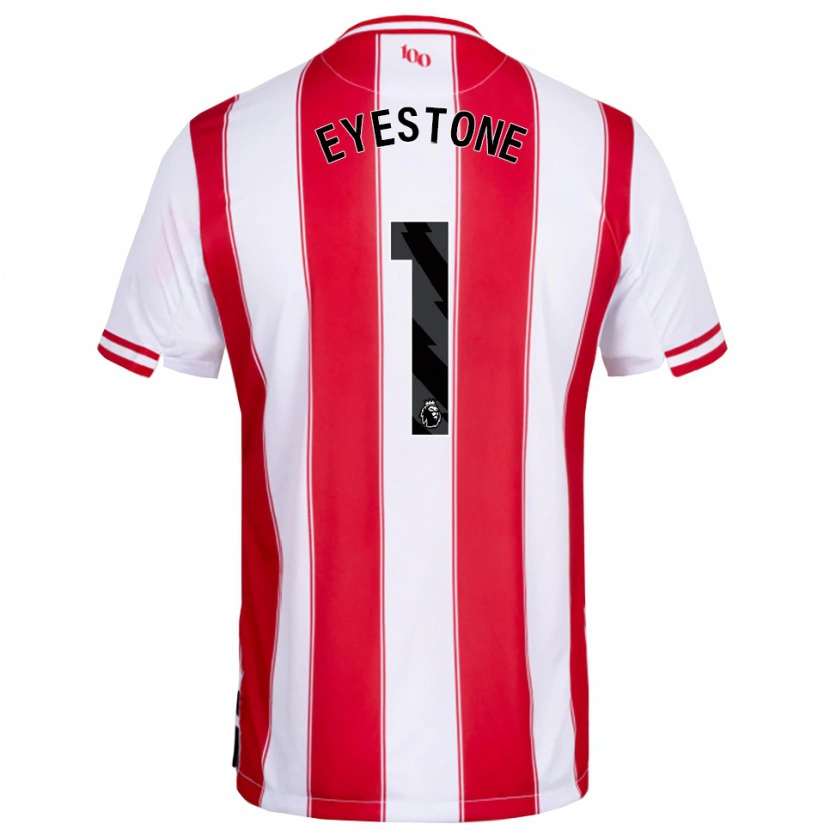 Danxen Hombre Camiseta Julian Eyestone #1 Rojo Blanco 1ª Equipación 2025/26 La Camisa México