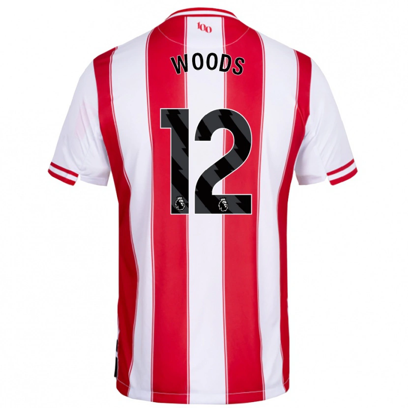 Danxen Hombre Camiseta Nikki Woods #12 Rojo Blanco 1ª Equipación 2025/26 La Camisa México