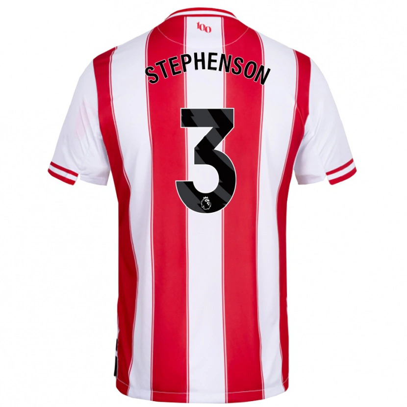 Danxen Hombre Camiseta Joshua Stephenson #3 Rojo Blanco 1ª Equipación 2025/26 La Camisa México