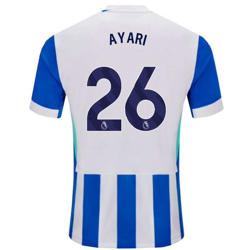 Danxen Hombre Camiseta Yasin Ayari #26 Azul Blanco 1ª Equipación 2025/26 La Camisa México