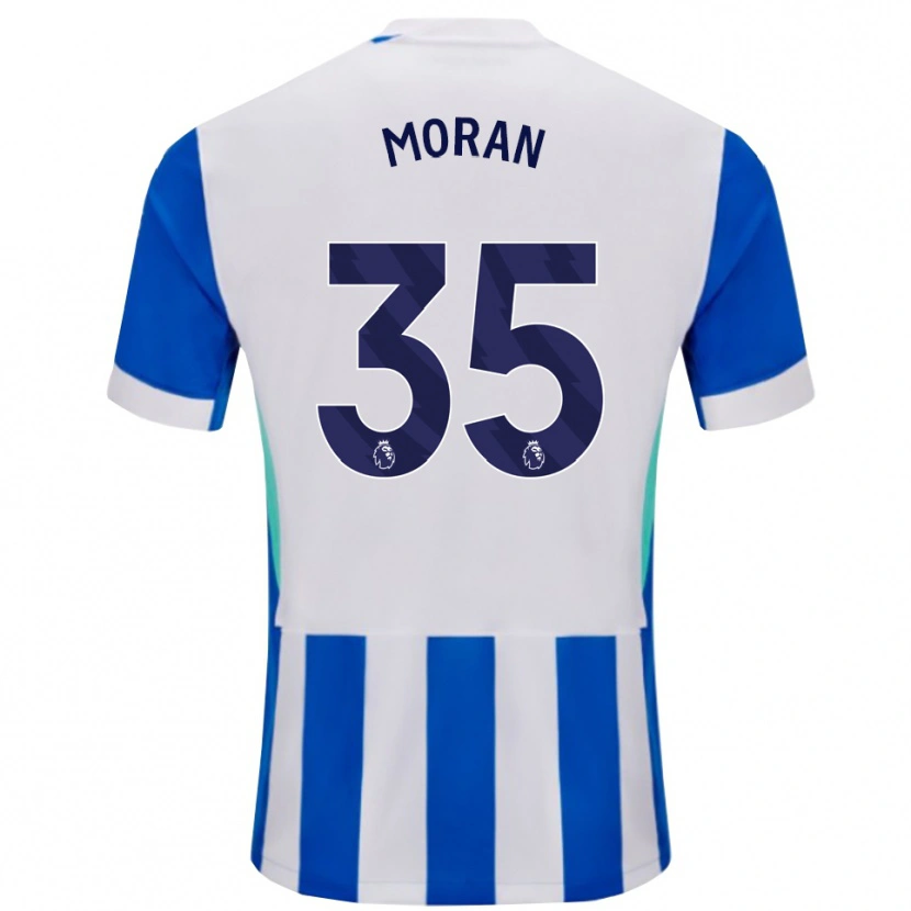 Danxen Hombre Camiseta Andrew Moran #35 Azul Blanco 1ª Equipación 2025/26 La Camisa México