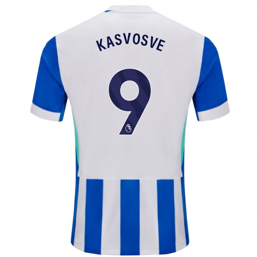 Danxen Hombre Camiseta Henry Kasvosve #9 Azul Blanco 1ª Equipación 2025/26 La Camisa México