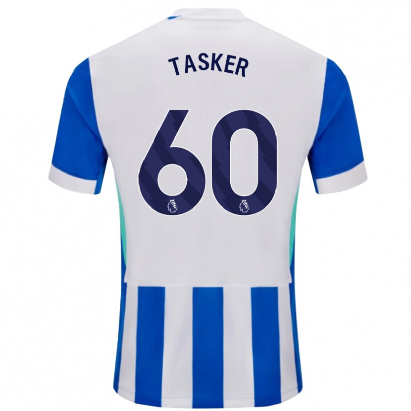Danxen Hombre Camiseta Charlie Tasker #60 Azul Blanco 1ª Equipación 2025/26 La Camisa México