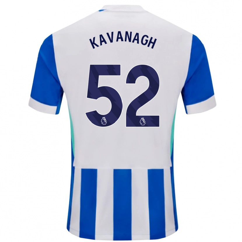 Danxen Hombre Camiseta Leigh Kavanagh #52 Azul Blanco 1ª Equipación 2025/26 La Camisa México