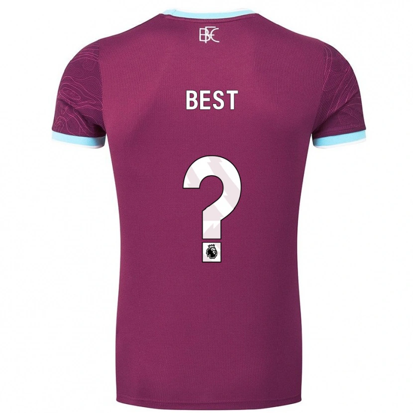 Danxen Hombre Camiseta Freddie Best #0 Borgoña Celeste 1ª Equipación 2025/26 La Camisa México