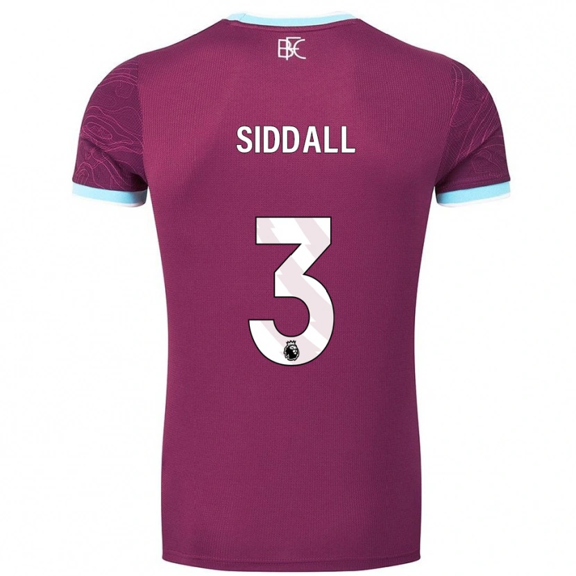 Danxen Hombre Camiseta Emma Siddall #3 Borgoña Celeste 1ª Equipación 2025/26 La Camisa México
