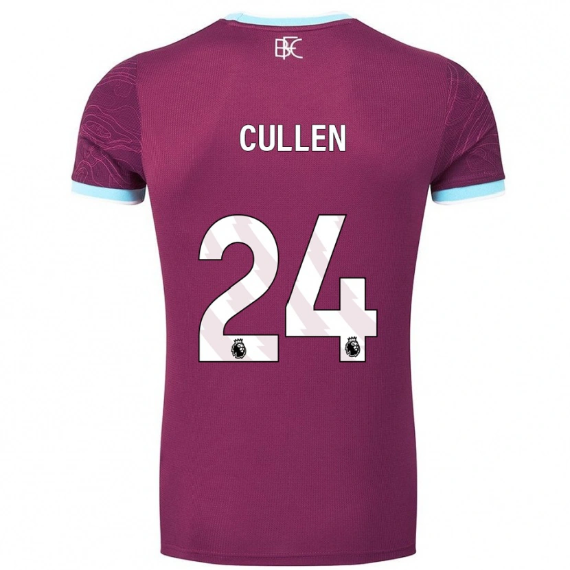 Danxen Hombre Camiseta Josh Cullen #24 Borgoña Celeste 1ª Equipación 2025/26 La Camisa México