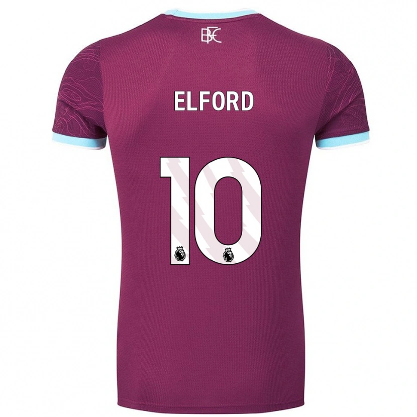 Danxen Hombre Camiseta Laura Elford #10 Borgoña Celeste 1ª Equipación 2025/26 La Camisa México