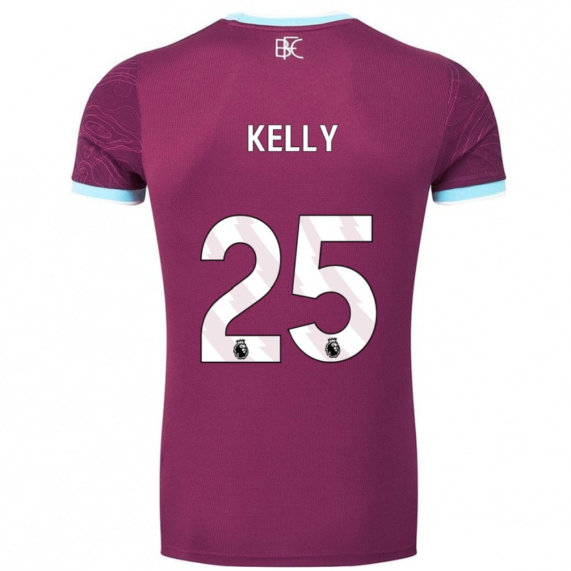 Danxen Hombre Camiseta Aimee Kelly #25 Borgoña Celeste 1ª Equipación 2025/26 La Camisa México