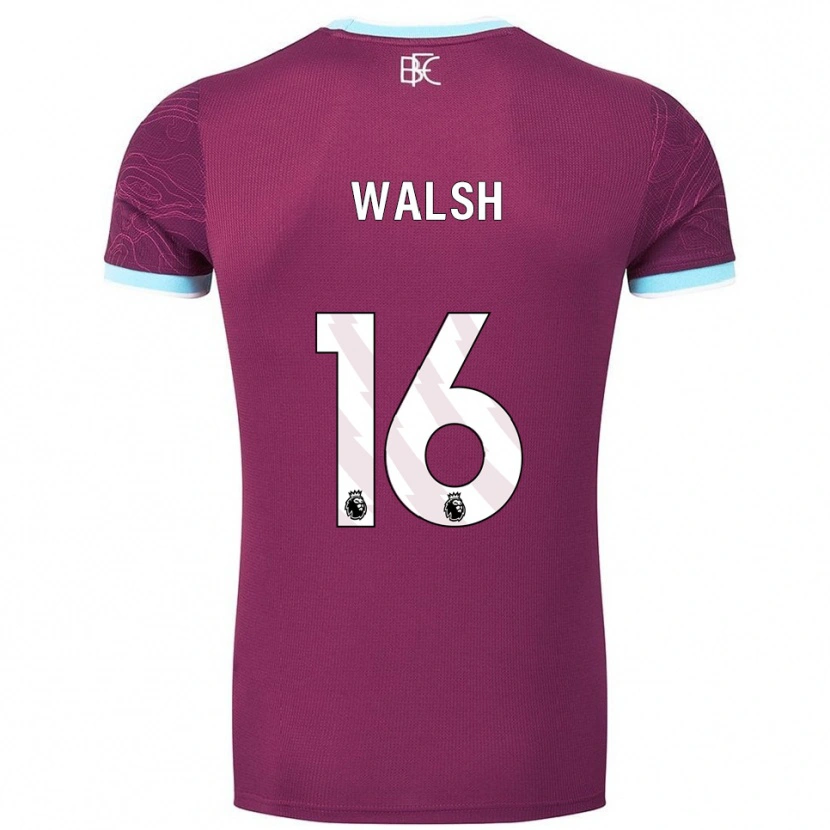 Danxen Hombre Camiseta Lucy Walsh #16 Borgoña Celeste 1ª Equipación 2025/26 La Camisa México
