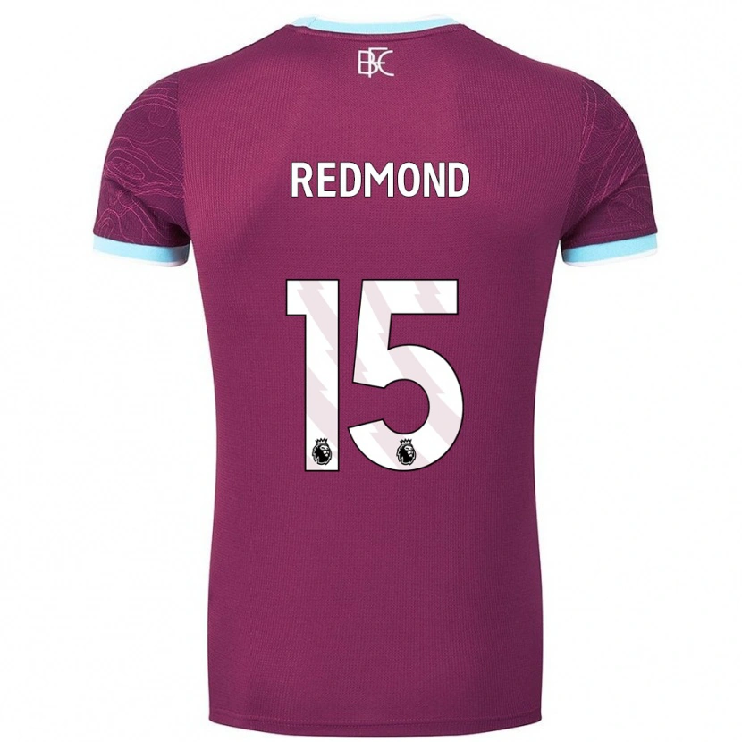 Danxen Hombre Camiseta Nathan Redmond #15 Borgoña Celeste 1ª Equipación 2025/26 La Camisa México