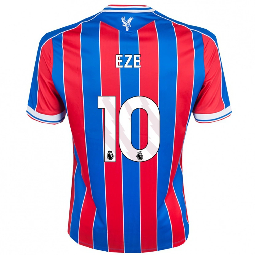 Danxen Hombre Camiseta Eberechi Eze #10 Azul Rojo Blanco 1ª Equipación 2025/26 La Camisa México