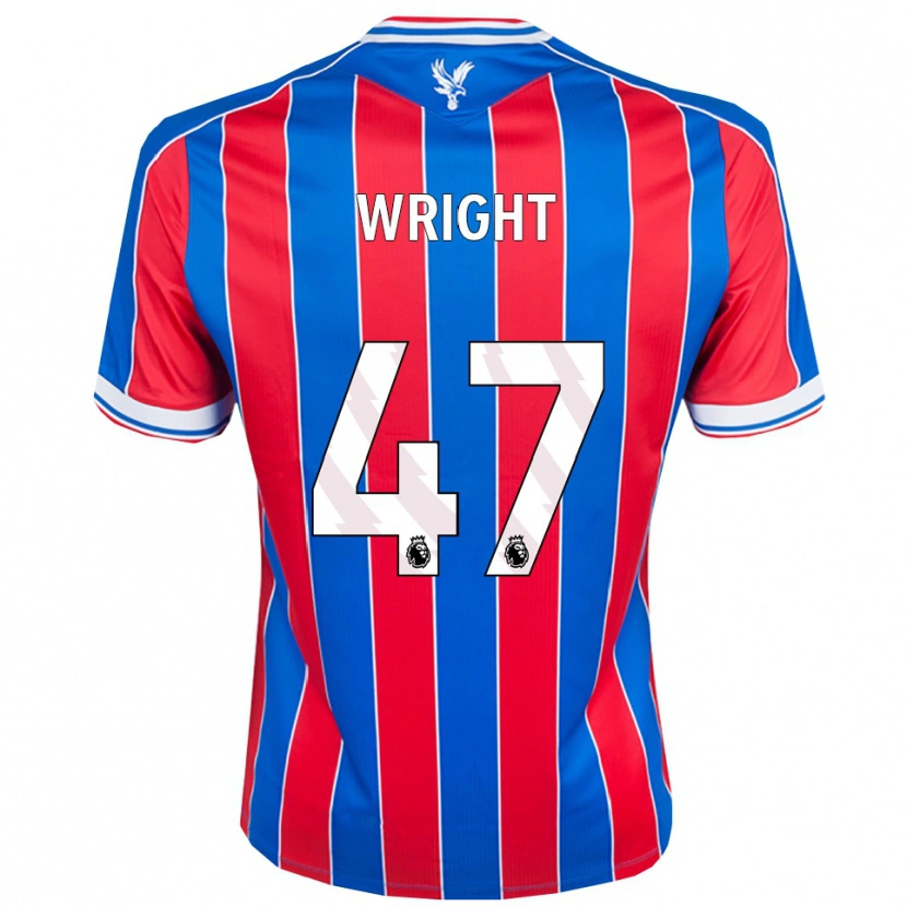 Danxen Hombre Camiseta Annis-Clara Wright #47 Azul Rojo Blanco 1ª Equipación 2025/26 La Camisa México