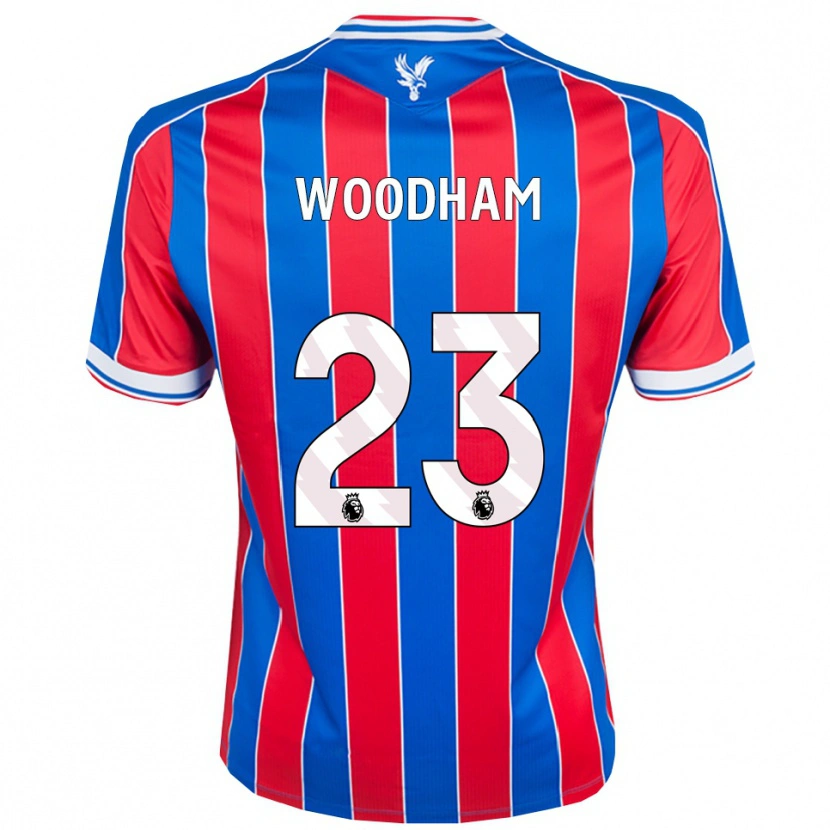 Danxen Hombre Camiseta Lily Woodham #23 Azul Rojo Blanco 1ª Equipación 2025/26 La Camisa México