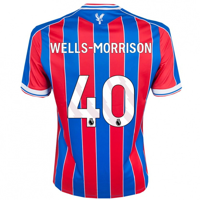 Danxen Hombre Camiseta Jack Wells-Morrison #40 Azul Rojo Blanco 1ª Equipación 2025/26 La Camisa México
