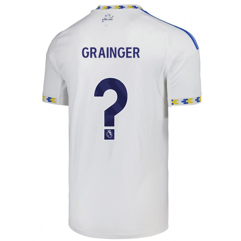 Danxen Hombre Camiseta Owen Grainger #0 Blanco Azul 1ª Equipación 2025/26 La Camisa México