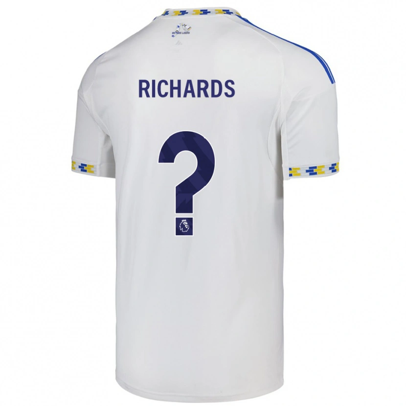 Danxen Hombre Camiseta Joe Richards #0 Blanco Azul 1ª Equipación 2025/26 La Camisa México