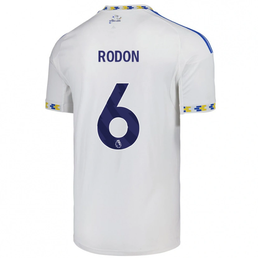 Danxen Hombre Camiseta Joe Rodon #6 Blanco Azul 1ª Equipación 2025/26 La Camisa México