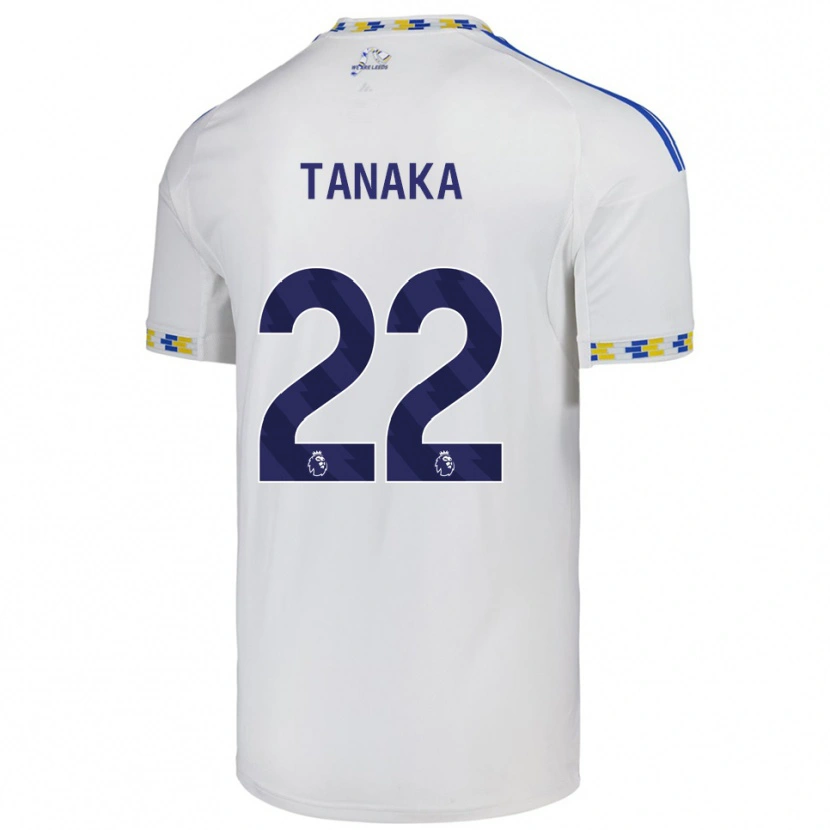 Danxen Hombre Camiseta Ao Tanaka #22 Blanco Azul 1ª Equipación 2025/26 La Camisa México
