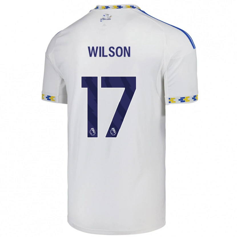 Danxen Hombre Camiseta Marley Wilson #17 Blanco Azul 1ª Equipación 2025/26 La Camisa México