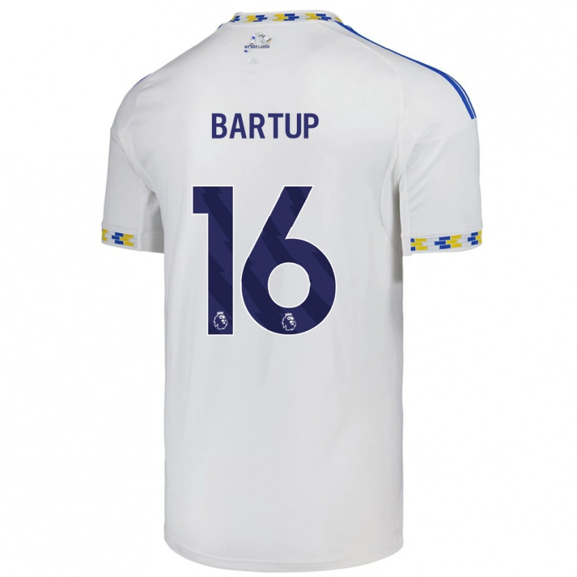 Danxen Hombre Camiseta Laura Bartup #16 Blanco Azul 1ª Equipación 2025/26 La Camisa México