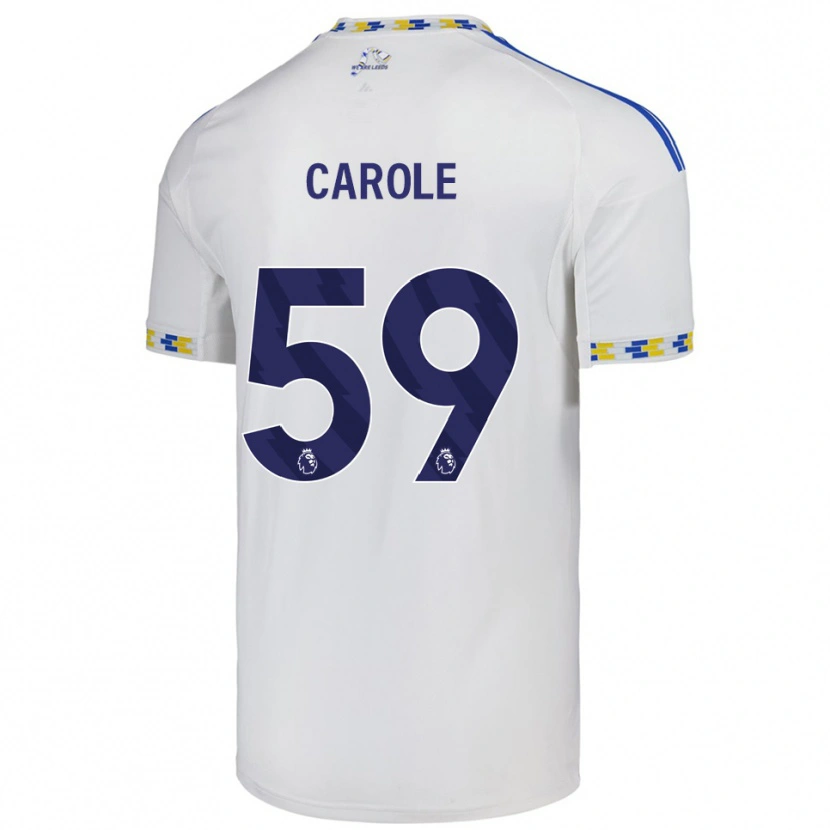 Danxen Hombre Camiseta Keenan Carole #59 Blanco Azul 1ª Equipación 2025/26 La Camisa México
