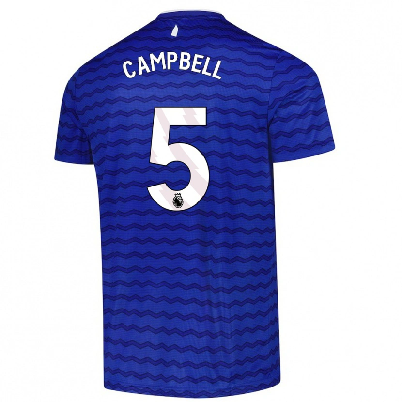 Danxen Hombre Camiseta Elijah Campbell #5 Azul Marino 1ª Equipación 2025/26 La Camisa México