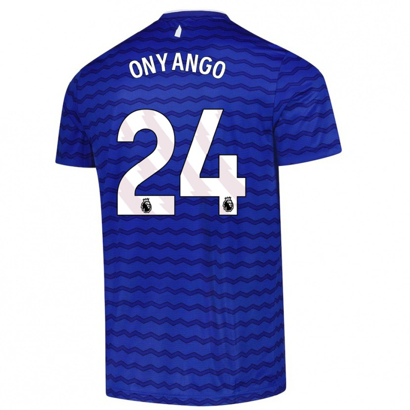 Danxen Hombre Camiseta Tyler Onyango #24 Azul Marino 1ª Equipación 2025/26 La Camisa México