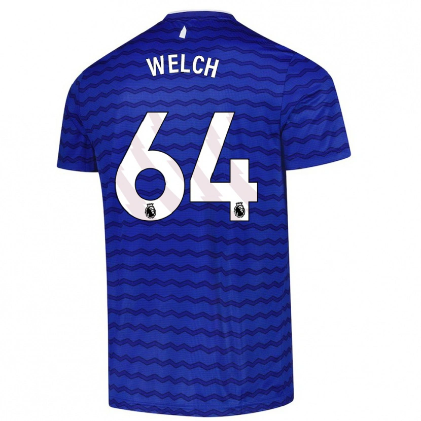 Danxen Hombre Camiseta Reece Welch #64 Azul Marino 1ª Equipación 2025/26 La Camisa México
