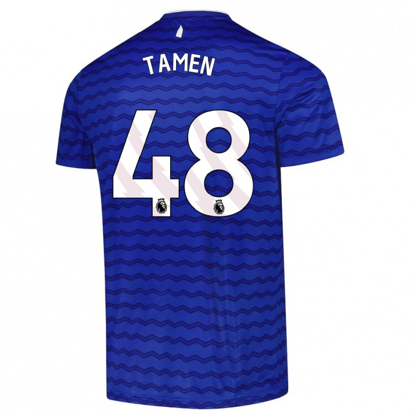 Danxen Hombre Camiseta William Tamen #48 Azul Marino 1ª Equipación 2025/26 La Camisa México