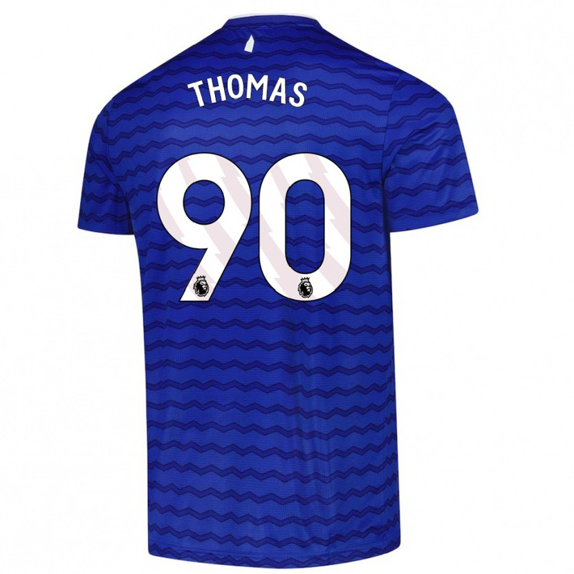Danxen Hombre Camiseta Aled Thomas #90 Azul Marino 1ª Equipación 2025/26 La Camisa México