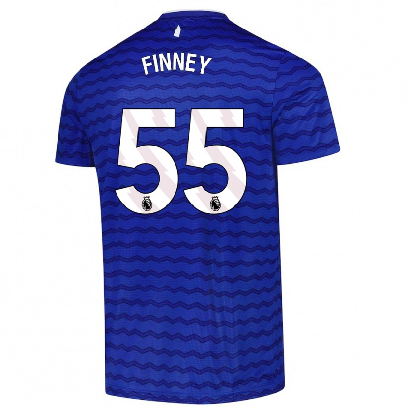 Danxen Hombre Camiseta George Finney #55 Azul Marino 1ª Equipación 2025/26 La Camisa México