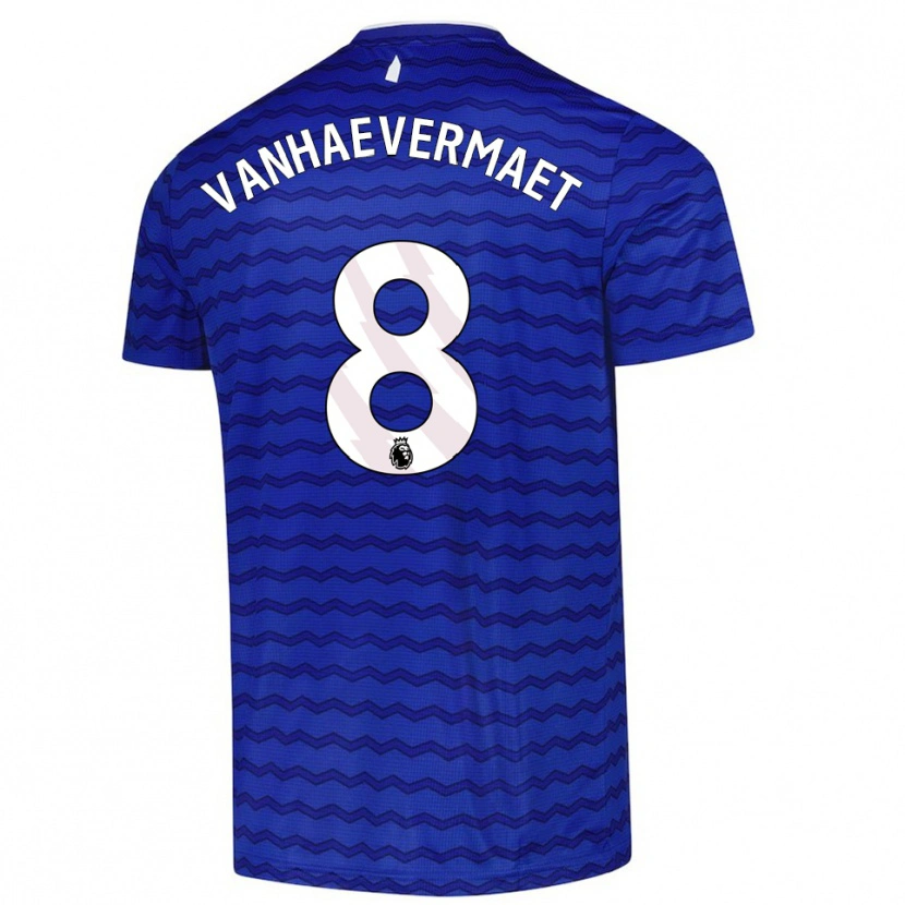Danxen Hombre Camiseta Justine Vanhaevermaet #8 Azul Marino 1ª Equipación 2025/26 La Camisa México
