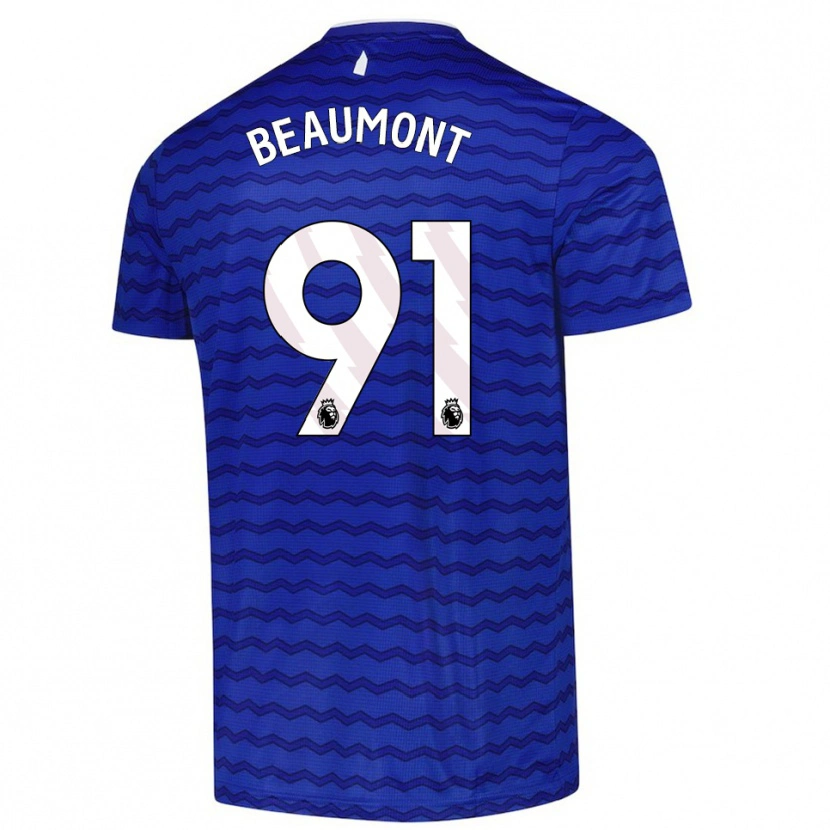 Danxen Hombre Camiseta Jacob Beaumont-Clark #91 Azul Marino 1ª Equipación 2025/26 La Camisa México
