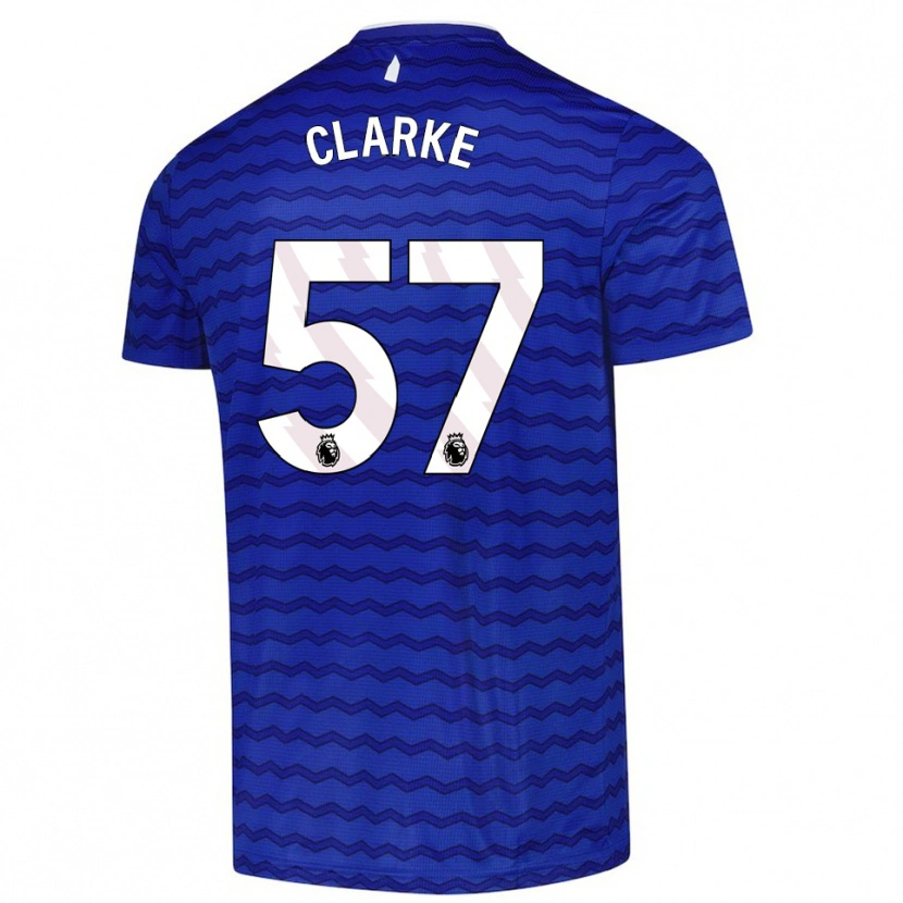 Danxen Hombre Camiseta Justin Clarke #57 Azul Marino 1ª Equipación 2025/26 La Camisa México