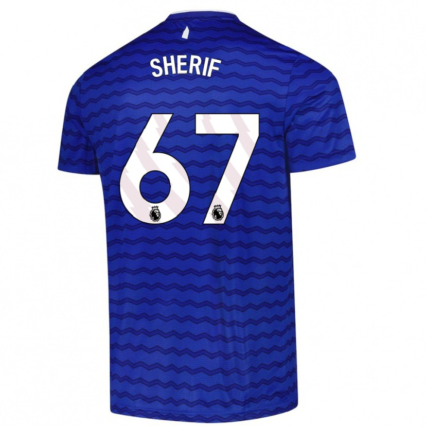Danxen Hombre Camiseta Martin Sherif #67 Azul Marino 1ª Equipación 2025/26 La Camisa México