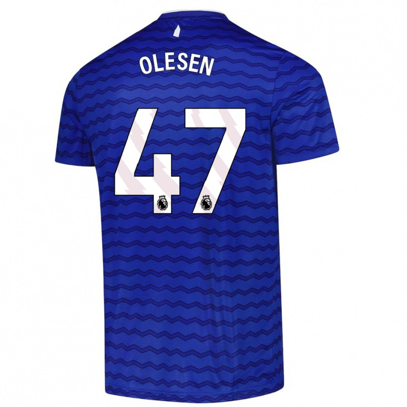 Danxen Hombre Camiseta Karoline Olesen #47 Azul Marino 1ª Equipación 2025/26 La Camisa México