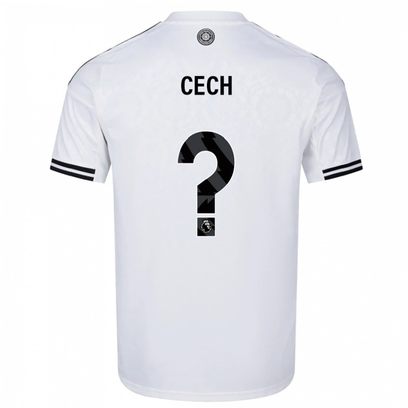 Danxen Hombre Camiseta Damian Cech #0 Blanco Negro 1ª Equipación 2025/26 La Camisa México
