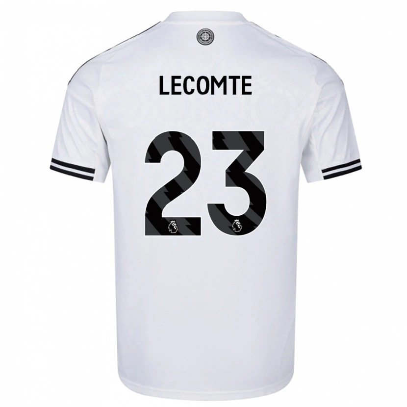 Danxen Hombre Camiseta Benjamin Lecomte #23 Blanco Negro 1ª Equipación 2025/26 La Camisa México