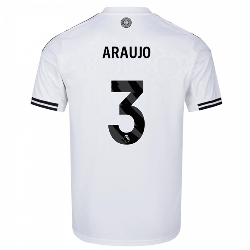Danxen Hombre Camiseta Harvey Araujo #3 Blanco Negro 1ª Equipación 2025/26 La Camisa México