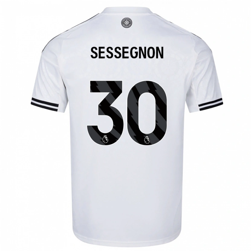 Danxen Hombre Camiseta Ryan Sessegnon #30 Blanco Negro 1ª Equipación 2025/26 La Camisa México