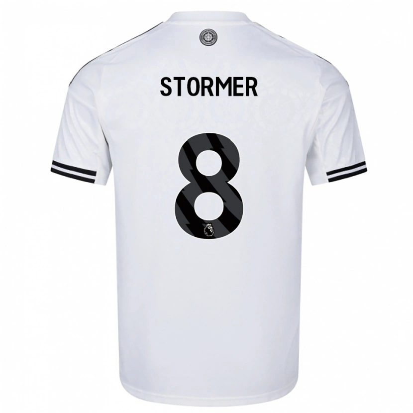 Danxen Hombre Camiseta Becky Stormer #8 Blanco Negro 1ª Equipación 2025/26 La Camisa México