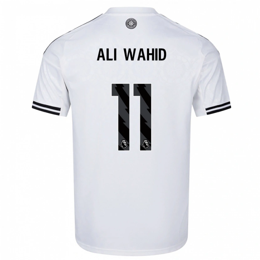 Danxen Hombre Camiseta Farhaan Ali Wahid #11 Blanco Negro 1ª Equipación 2025/26 La Camisa México
