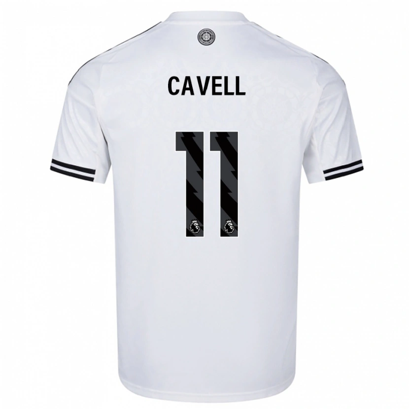 Danxen Hombre Camiseta Tarrell Cavell #11 Blanco Negro 1ª Equipación 2025/26 La Camisa México