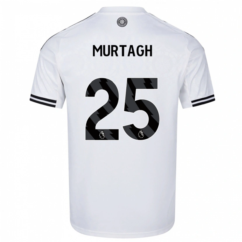 Danxen Hombre Camiseta Ruby Murtagh #25 Blanco Negro 1ª Equipación 2025/26 La Camisa México