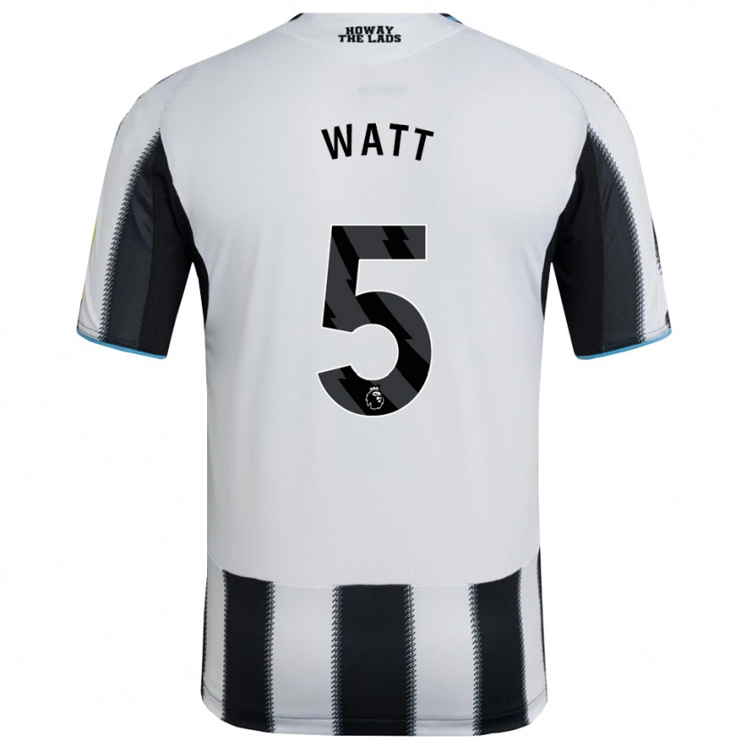 Danxen Hombre Camiseta Olivia Watt #5 Negro Blanco 1ª Equipación 2025/26 La Camisa México