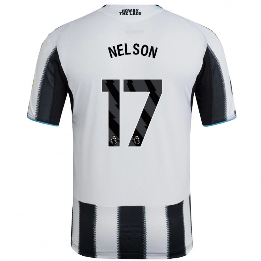 Danxen Hombre Camiseta Erin Nelson #17 Negro Blanco 1ª Equipación 2025/26 La Camisa México