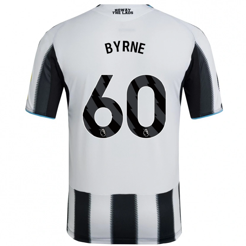 Danxen Hombre Camiseta Reece Byrne #60 Negro Blanco 1ª Equipación 2025/26 La Camisa México