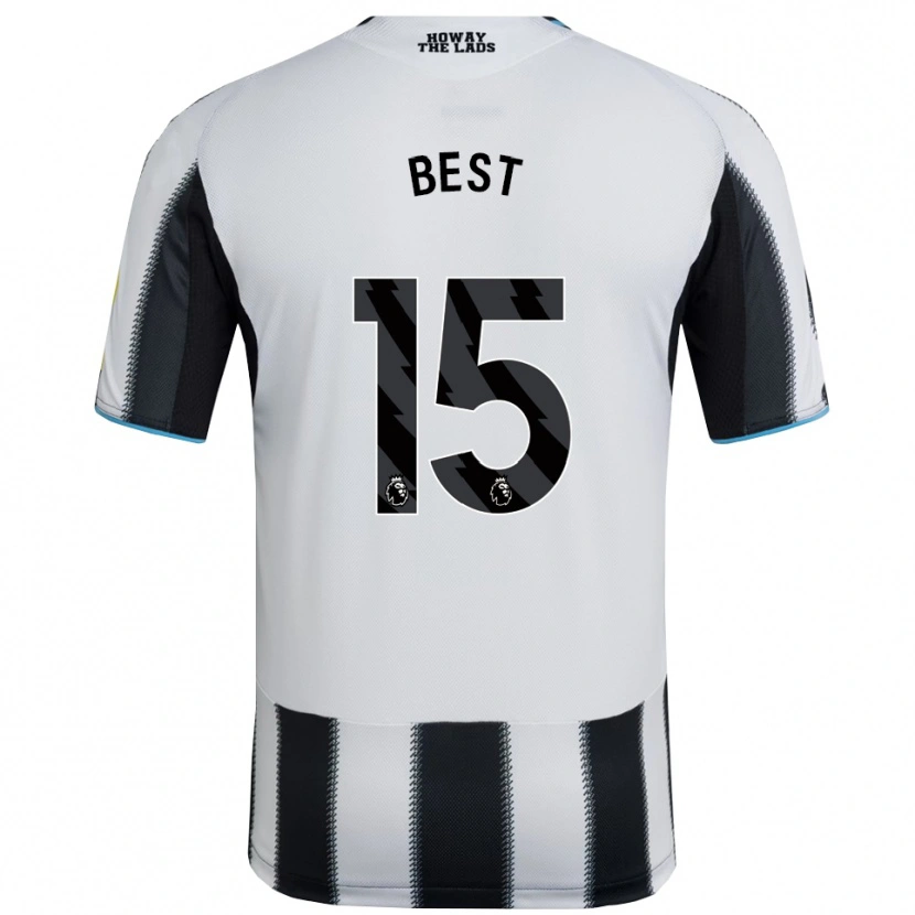 Danxen Hombre Camiseta Oliver Best #15 Negro Blanco 1ª Equipación 2025/26 La Camisa México